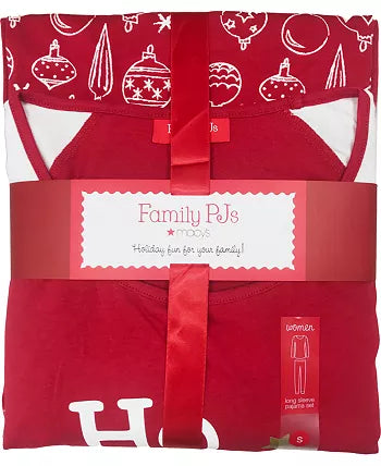 Family Pajamas Mens & Women Ornament Print Pajama Set