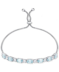 Charter Club Crystal March Birthstone Bracelet