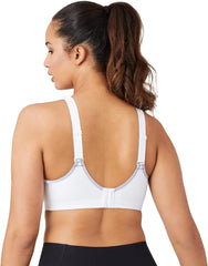 Wacoal Wireless Sports Bra 852302 White Lilac Gray