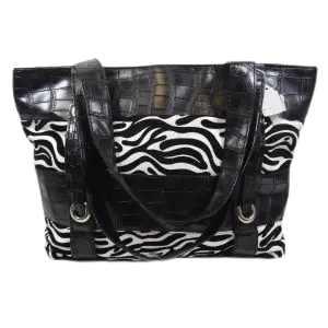 Animal Print Tote Bag Floral Print Interior Lining