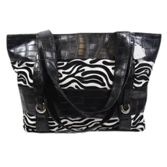 Animal Print Tote Bag Floral Print Interior Lining