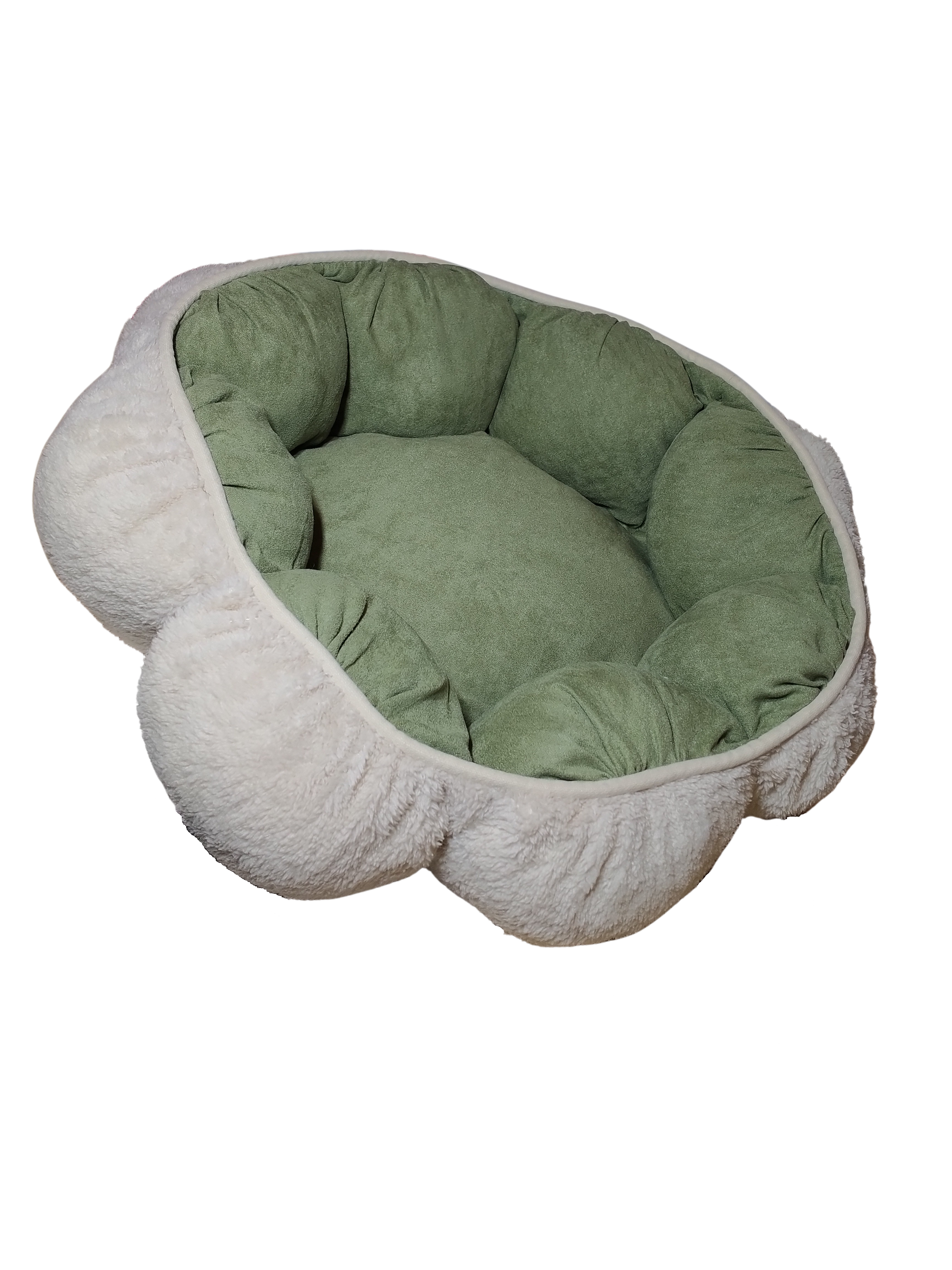 Aspen Pet Green/Cream Cat Bed