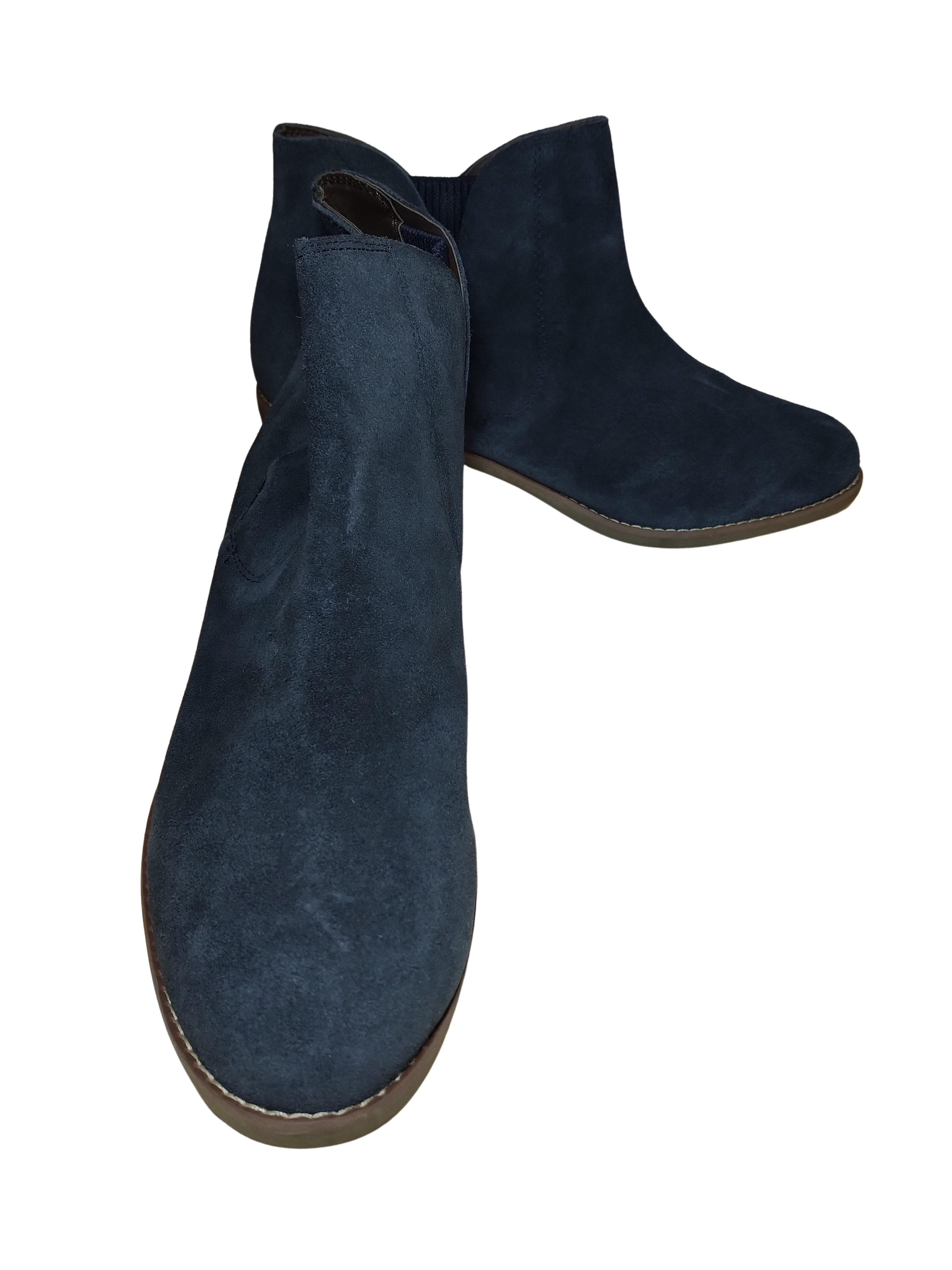 meToo Navy Suede Women's Boots