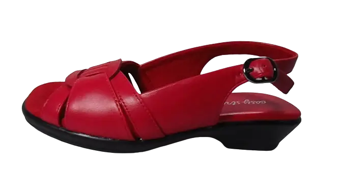 Easy Street Hero Comfort Sandals Women Red Fashion Fun