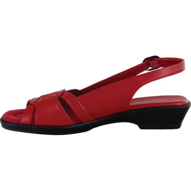 Easy Street Hero Comfort Sandals Women Red Fashion Fun