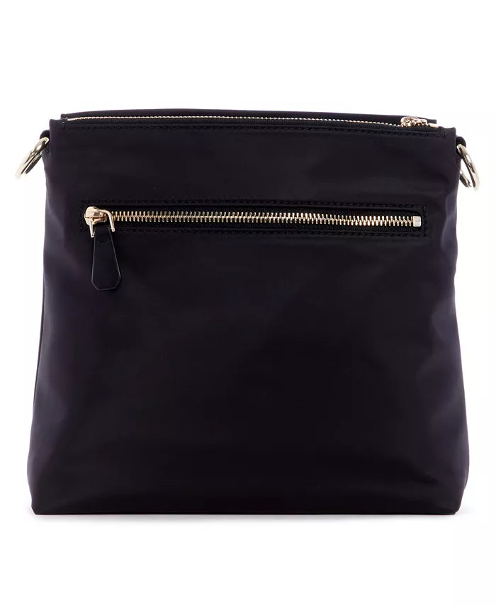 GUESS Jaxi Tourist Crossbody in Black with Gold Accents