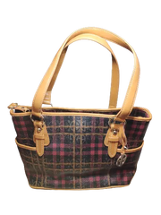 Giani Bernini Plaid Block Signature Tote Bag