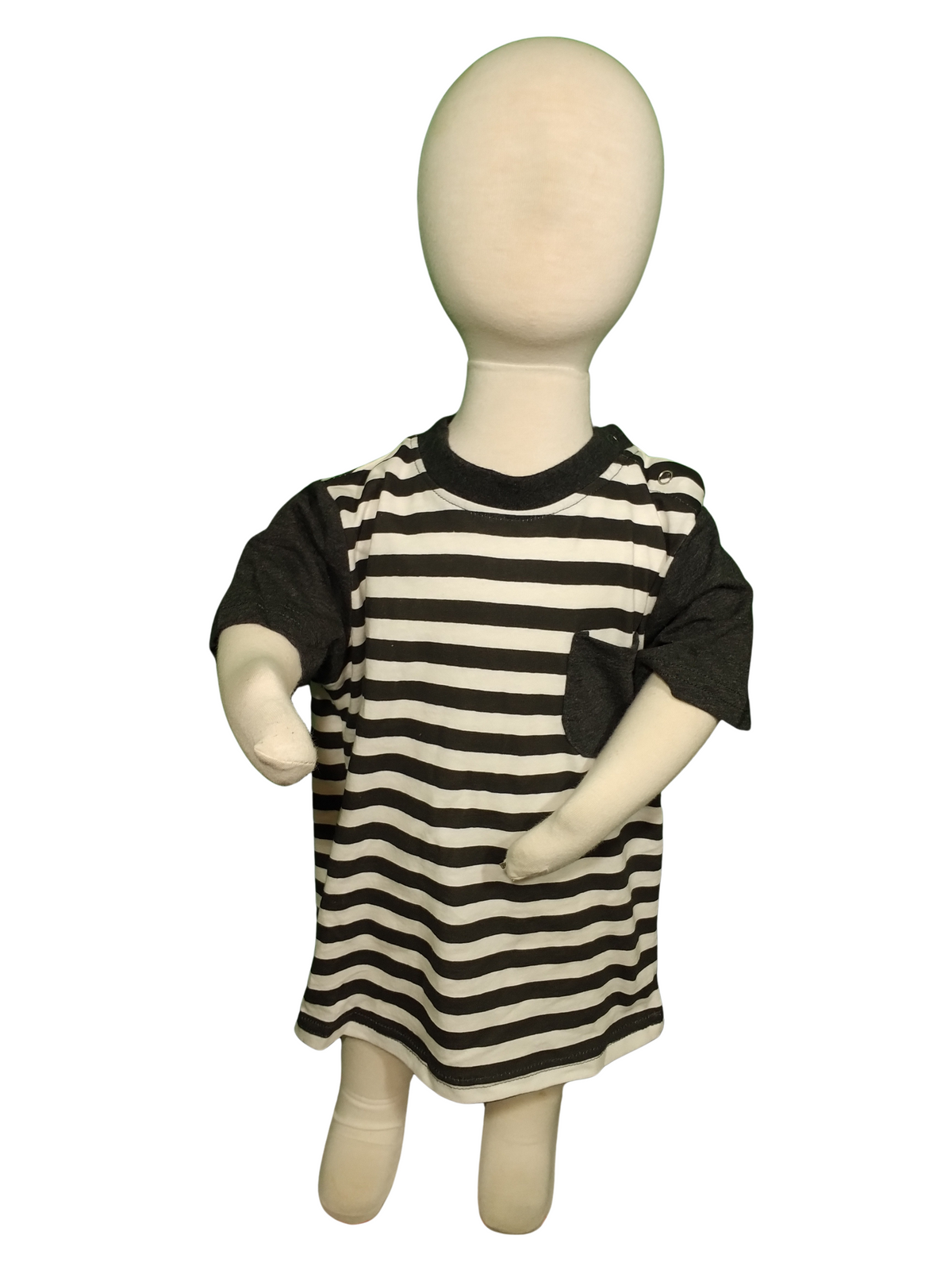 Gold Treasure Gray/White Striped T-Shirt