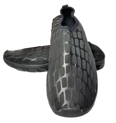 Lekuni Black Slip On Athletic Shoes