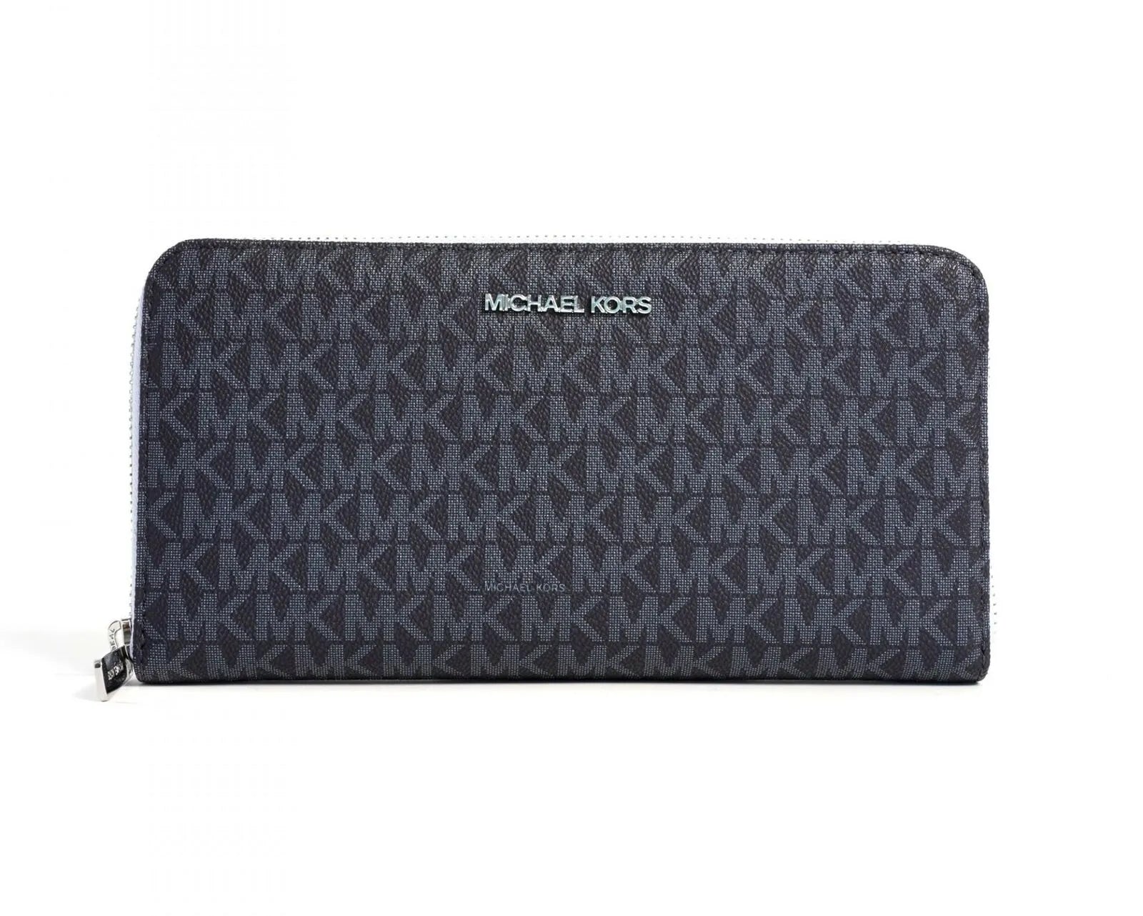 Michael Kors Jet Set Travel Large Signature Travel Wallet in Light Sky