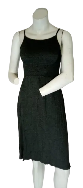 Zenana Outfitters Women’s Grey Dress with Spaghetti Straps, Size Small