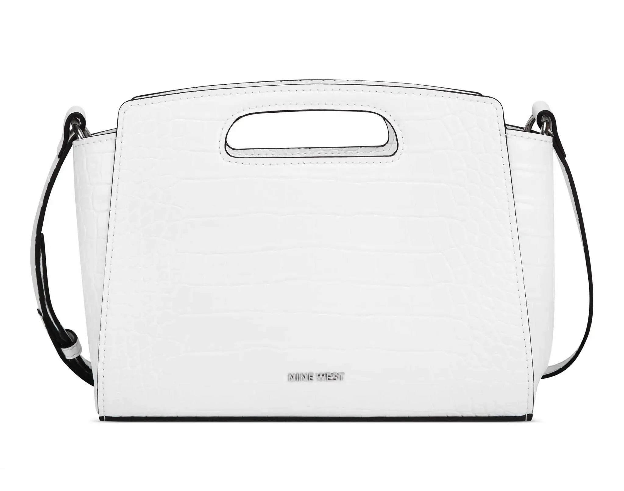 Nine West Marisol Mini Cut Out Crossbody Bag in White