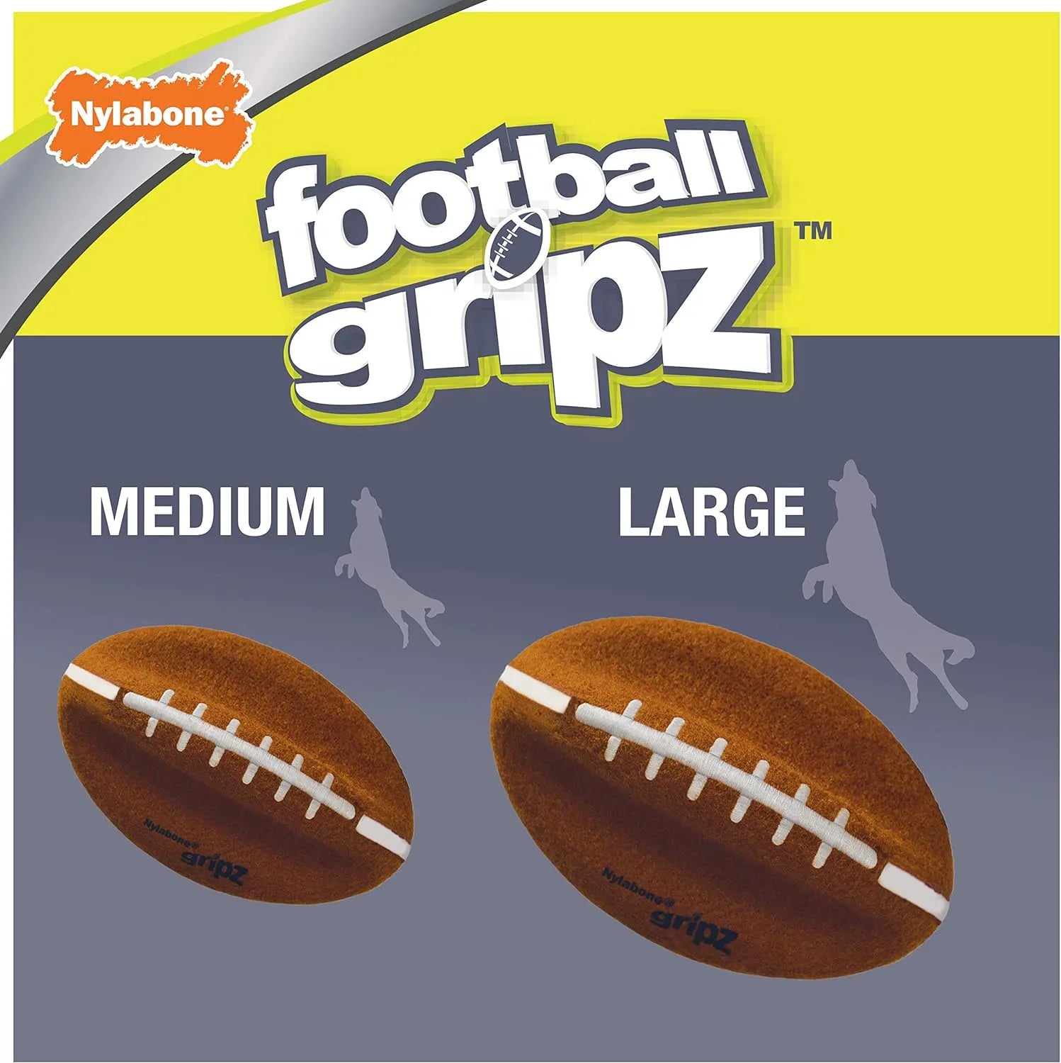 Nylabone Power Play Football Large 8.5" Dog Toy