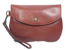 Patricia Nash Leather Wristlet - Brown