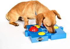 Spot Seek-A-Treat Flip 'N Slide Connector Puzzle Interactive Dog Treat and Toy Puzzle