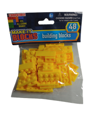 Make It Blocks Building Blocks - Yellow - 48-Piece Set