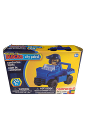 Make It Blocks City Patrol Police Car - 24 Piece Set (Box Is Slightly Crushed)