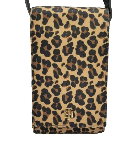 Tommy Hilfiger Julia Leopard-Print Phone Shoulder Bag (Modified From its Original Design)