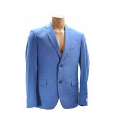 Alfani Men Blue Slim Fit Plaid Jacket 38S