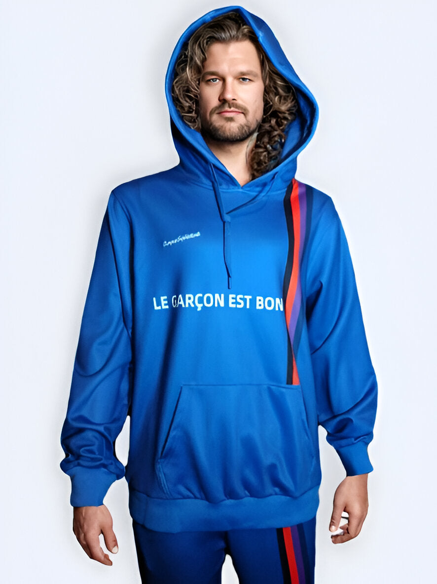 blue hoodie mens​