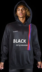 male black hoodie