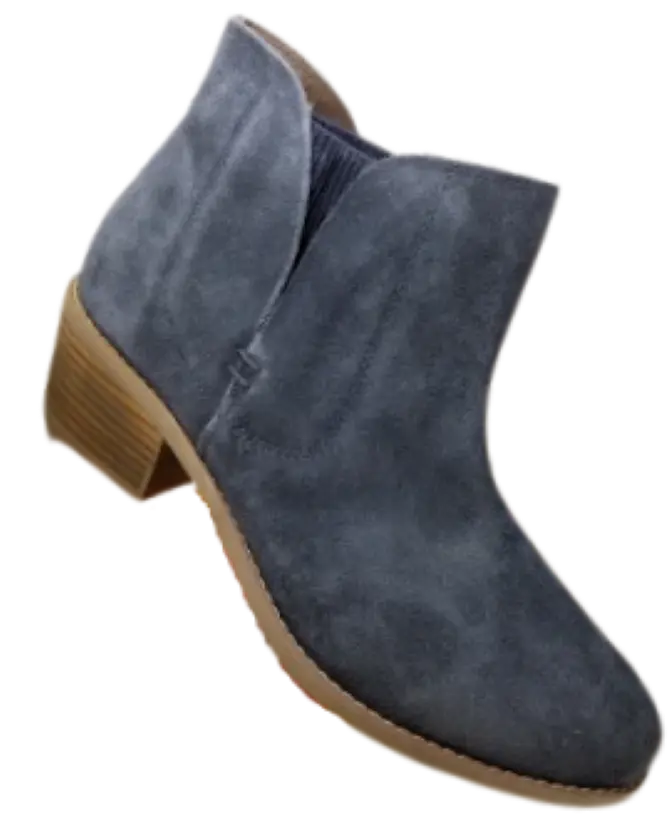 meToo Navy Suede Women's Boots