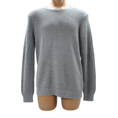 INC Heather Grey Ribbed Novelty Pullover