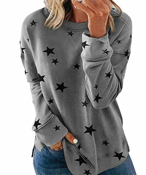 Dark Gray Star Top size M