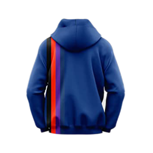 blue hoodie on men​