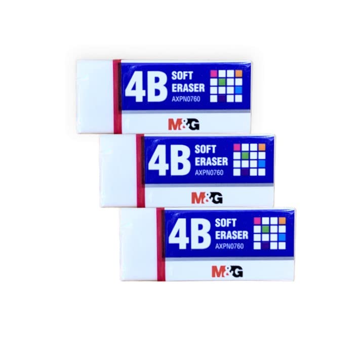 M&G Soft White Eraser 42*18*11mm (10 per pack)