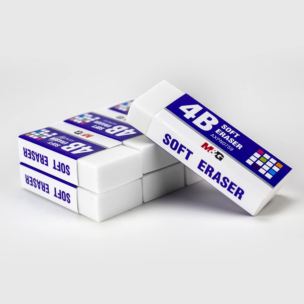 M&G Soft White Eraser 42*18*11mm (10 per pack)