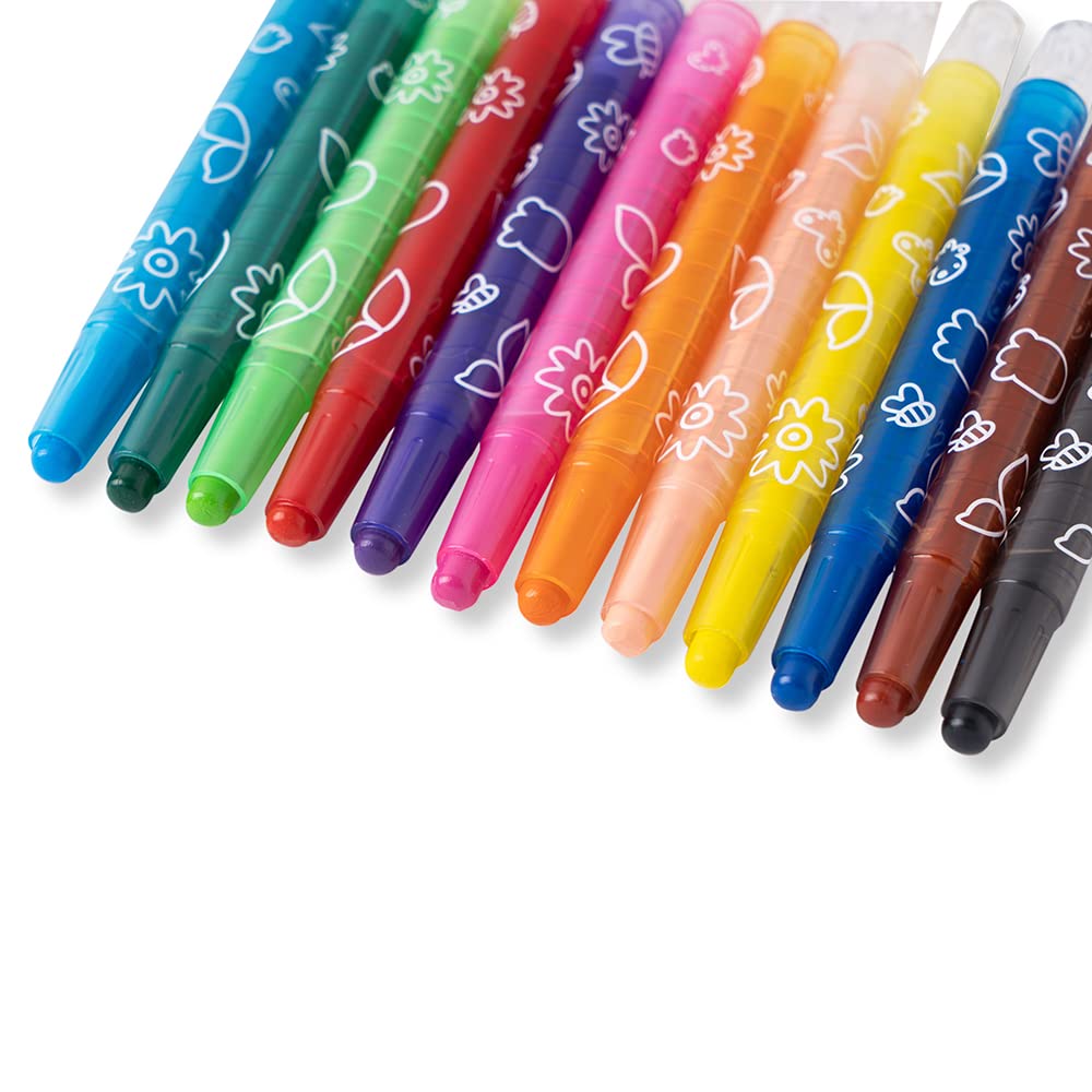 M&G Twistable Crayon 24 colors PP Box Package (1 per pack)