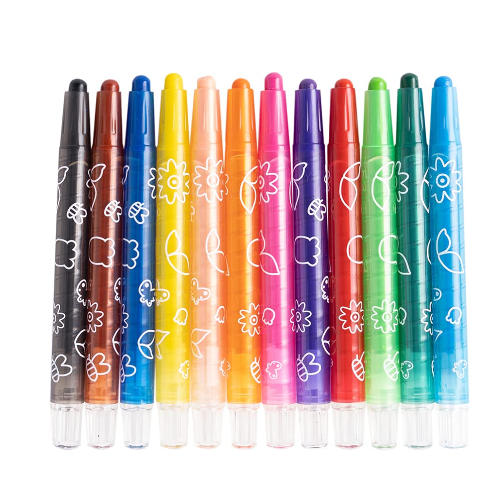 M&G Twistable Crayon 24 colors PP Box Package (1 per pack)