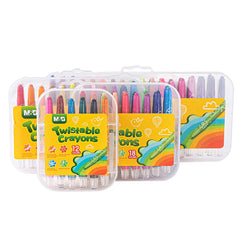 M&G Twistable Crayon 24 colors PP Box Package (1 per pack)