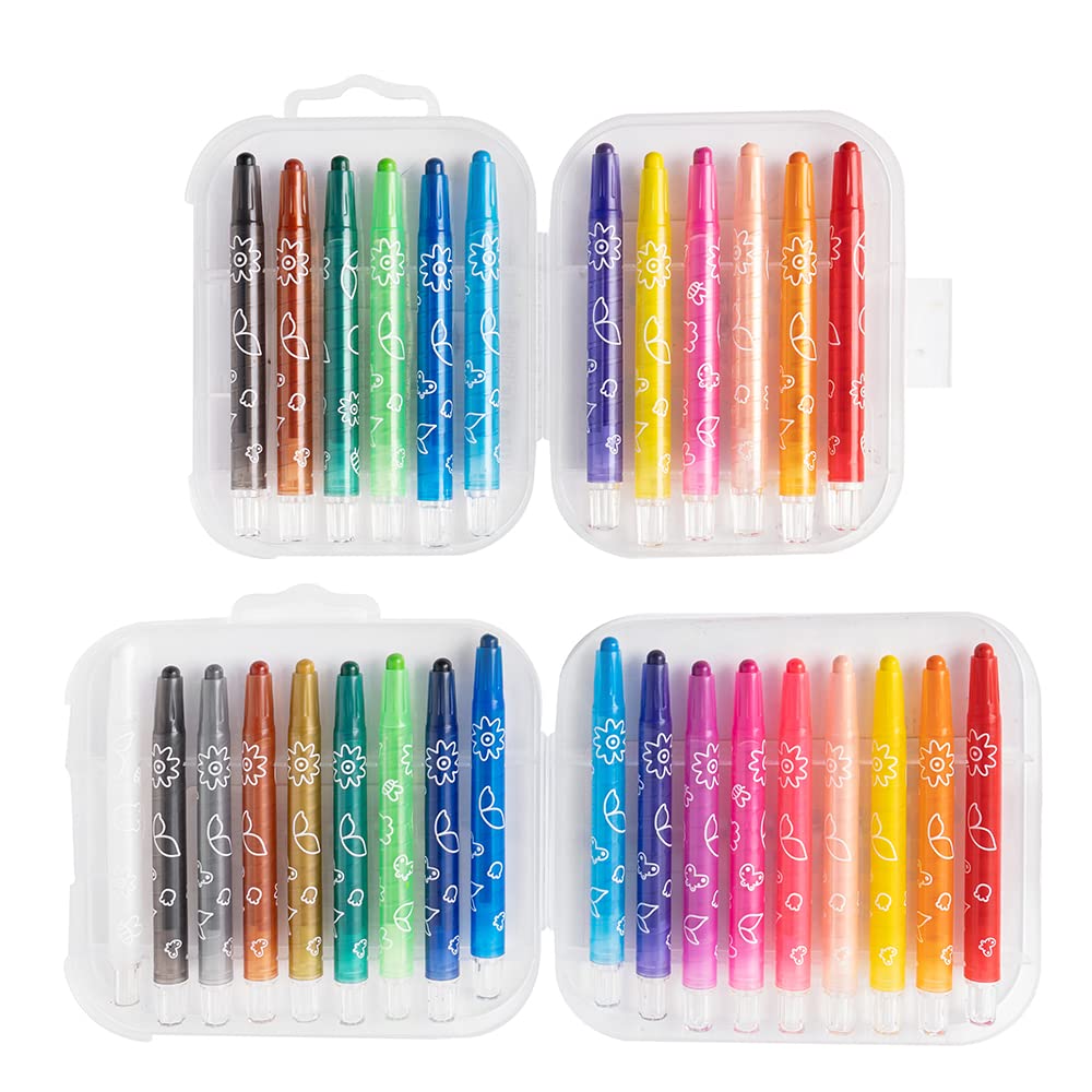 M&G Twistable Crayon 24 colors PP Box Package (1 per pack)