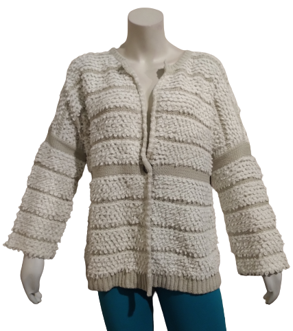 Nic & Zoe Pale Sisal Sweater