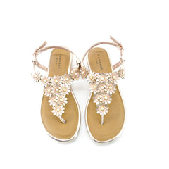 Rampage for Girls Cognac Flowers Sandals