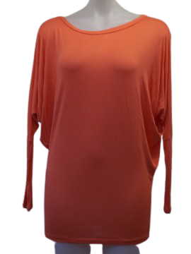 Love In Salmon Long Sleeve Top