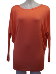 Love In Salmon Long Sleeve Top