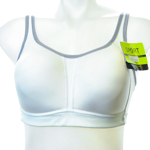 Wacoal Wireless Sports Bra 852302 White Lilac Gray