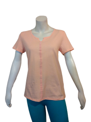 Charter Club V-neck Sleep T-Shirt Coral Mist S