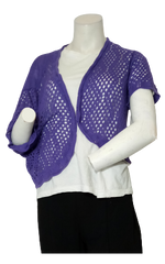 Sara Morgan Purple Wrap Sweater