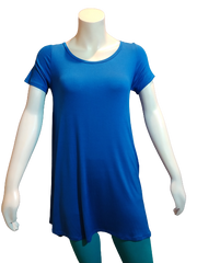 Love In Blue Long Cotton T-Shirt