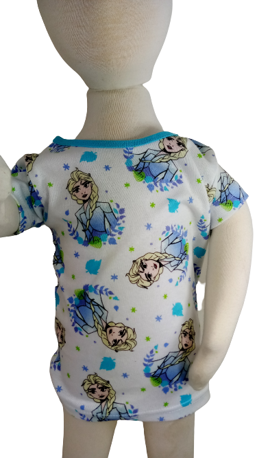 Disney Frozen II Sleep Graphic Tee Shirt White Blue 2T