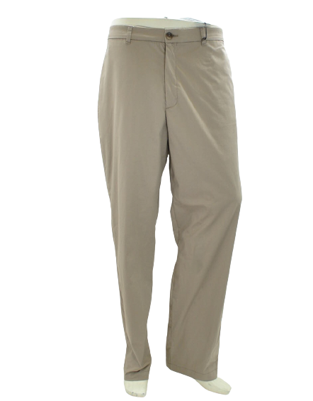 Alfani Men Khaki AlfaTech Stretch Flat Front Chino 36X30