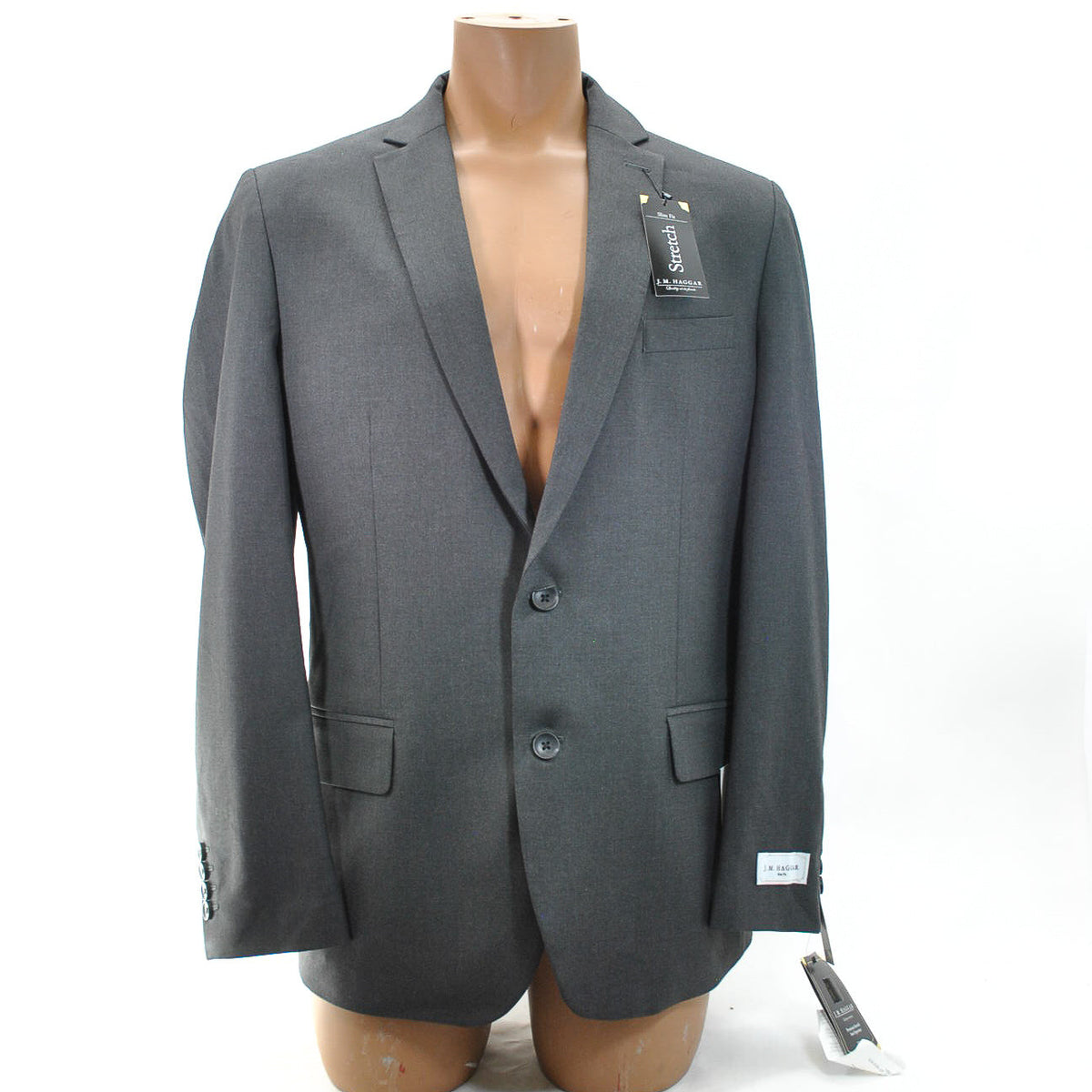 J M Haggar charcoal jacket 46r